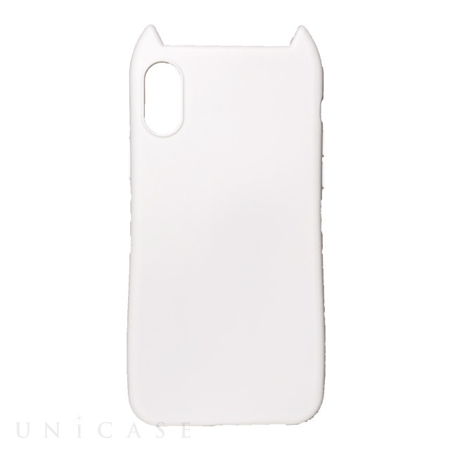 【iPhoneXR ケース】HANA 衝撃吸収TPU 猫耳デザインケース (CREAM)