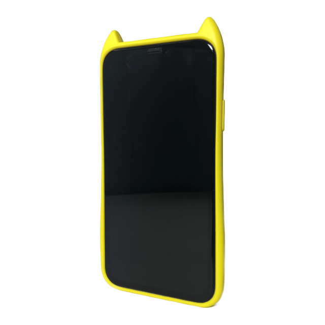 【iPhoneXR ケース】HANA 衝撃吸収TPU 猫耳デザインケース (YELLOW)サブ画像