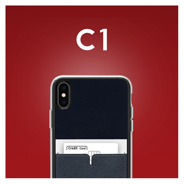 【iPhoneXS Max ケース】C1 バックポケットケース (Navy)goods_nameサブ画像