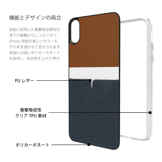 【iPhoneXS Max ケース】C1 バックポケットケース (Tan)サブ画像