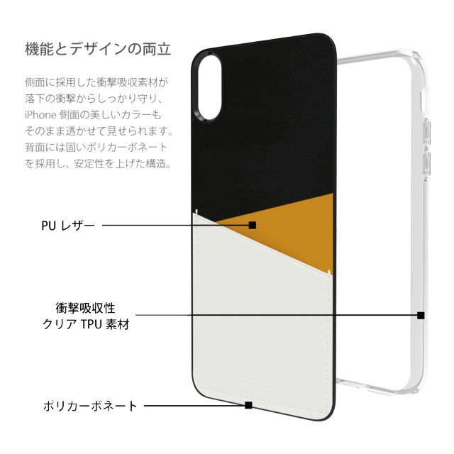 【iPhoneXS Max ケース】O1 バックポケットケース (Yellow)サブ画像