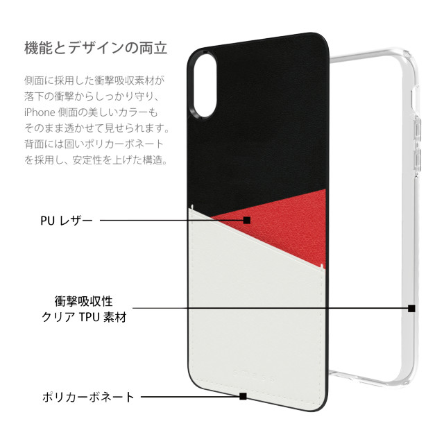 【iPhoneXS Max ケース】O1 バックポケットケース (Red)サブ画像