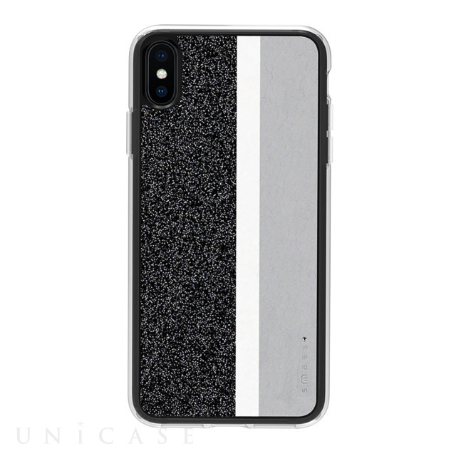 【iPhoneXS Max ケース】Stripe デザインケース (Grey)