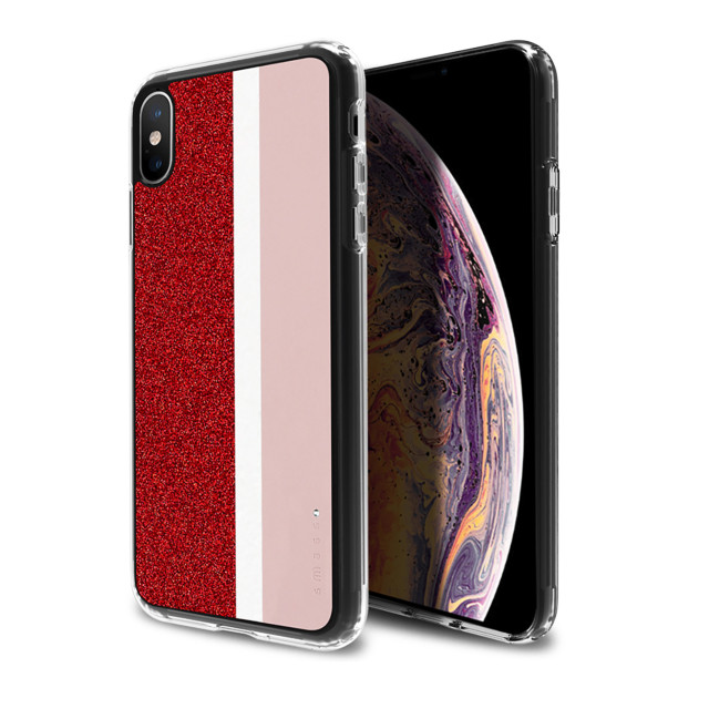 【iPhoneXS Max ケース】Stripe デザインケース (Pink)サブ画像