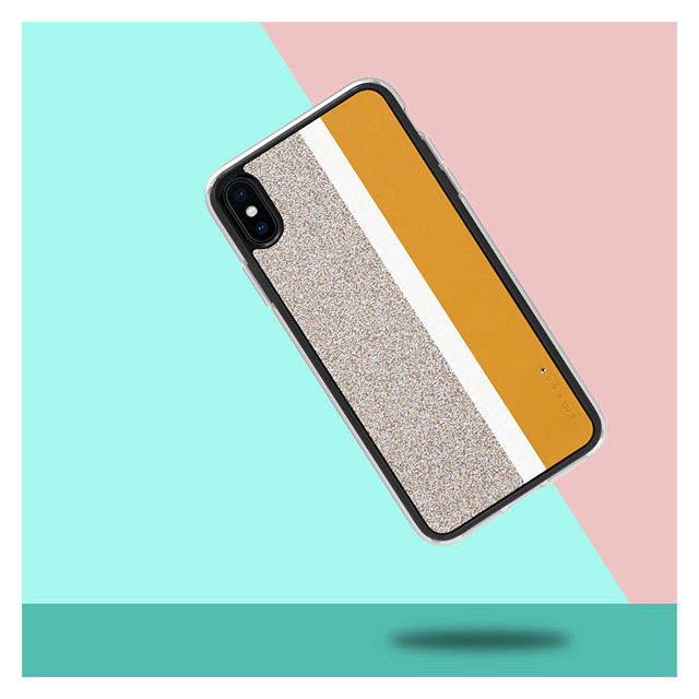 【iPhoneXS Max ケース】Stripe デザインケース (Yellow)goods_nameサブ画像