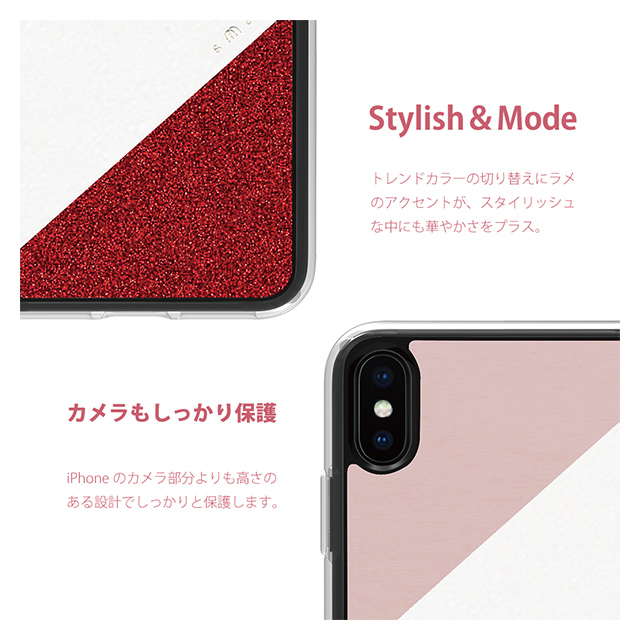 【iPhoneXS Max ケース】Frame デザインケース (Pink)goods_nameサブ画像