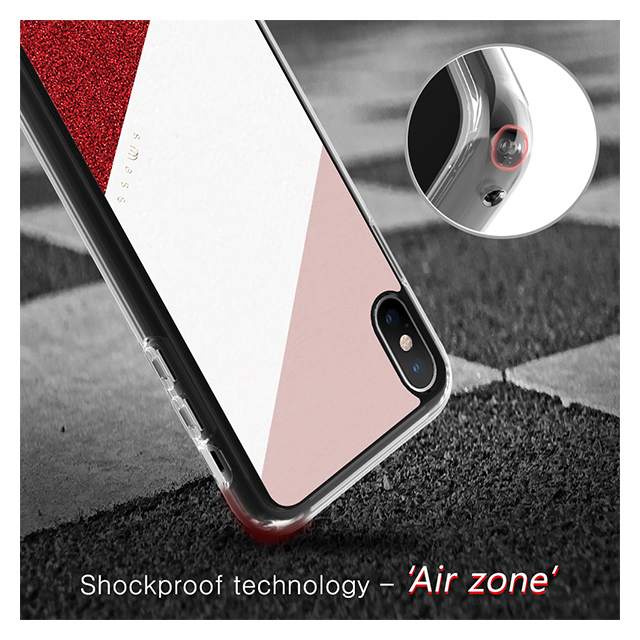 【iPhoneXS Max ケース】Frame デザインケース (Pink)サブ画像