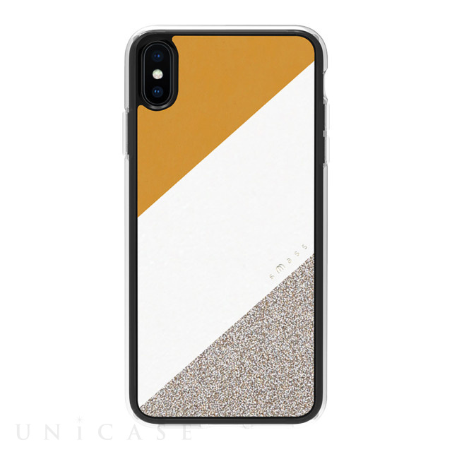 【iPhoneXS Max ケース】Frame デザインケース (Yellow)