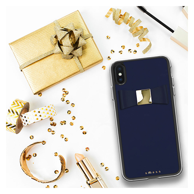 【iPhoneXS Max ケース】Rebon 本革 デザインケース (Navy)サブ画像