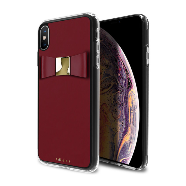 【iPhoneXS Max ケース】Rebon 本革 デザインケース (Burgundy)サブ画像