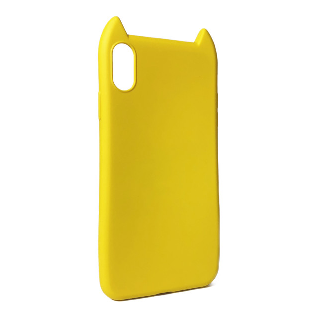 【iPhoneXS Max ケース】HANA 衝撃吸収TPU 猫耳デザインケース (YELLOW)サブ画像