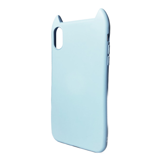 【iPhoneXS Max ケース】HANA 衝撃吸収TPU 猫耳デザインケース (BLUE)サブ画像