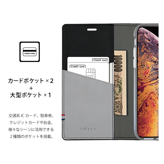 【iPhoneXS Max ケース】CAPO.D 本革手帳型ケース (Navy)goods_nameサブ画像