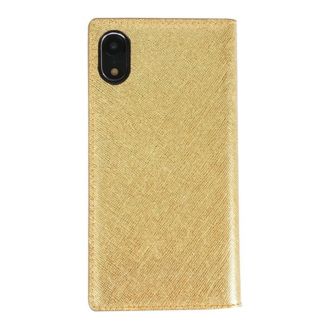 【iPhoneXR ケース】Saffiano Flip Case（ゴールド）goods_nameサブ画像