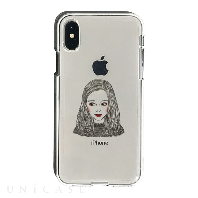 【iPhoneXS Max ケース】ソフトクリアケース (少女B)