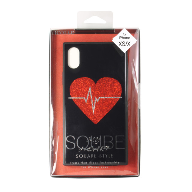 【iPhoneXS ケース】SQUBE GLITTER CASE (ハート)goods_nameサブ画像