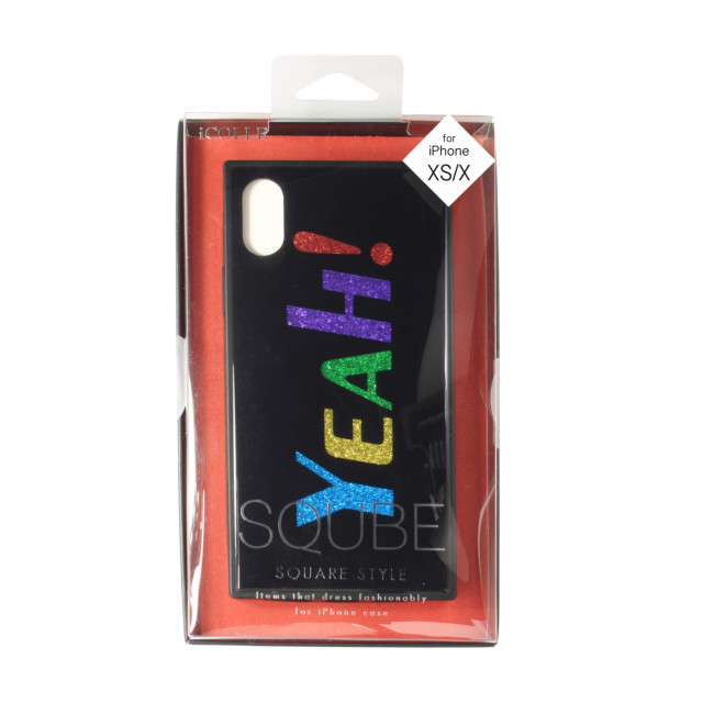 【iPhoneXS ケース】SQUBE GLITTER CASE (YEAH)goods_nameサブ画像