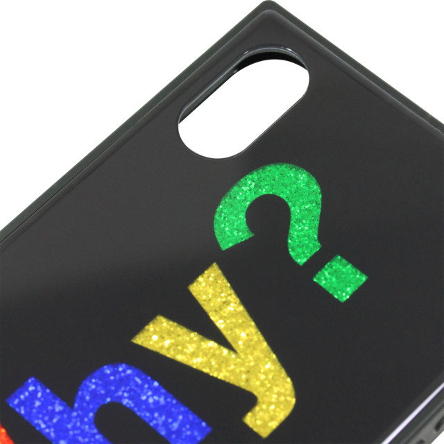 【iPhoneXS ケース】SQUBE GLITTER CASE (WHY)サブ画像