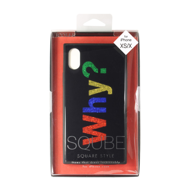 【iPhoneXS ケース】SQUBE GLITTER CASE (WHY)サブ画像