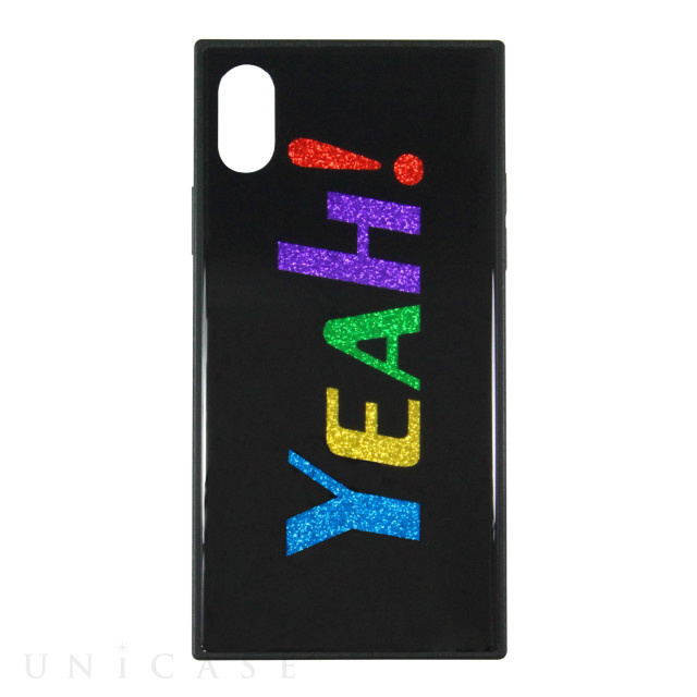 【iPhoneXS ケース】SQUBE GLITTER CASE (YEAH)