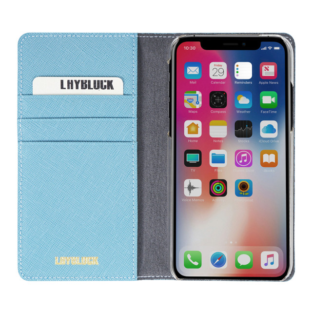 【iPhoneXS Max ケース】Saffiano Flip Case (シルクブルー)goods_nameサブ画像