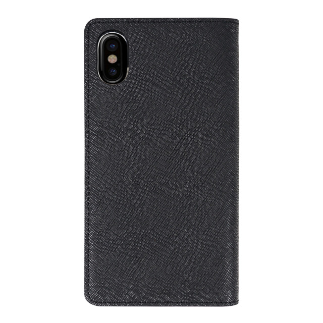 【iPhoneXS Max ケース】Saffiano Flip Case (ブラック)goods_nameサブ画像