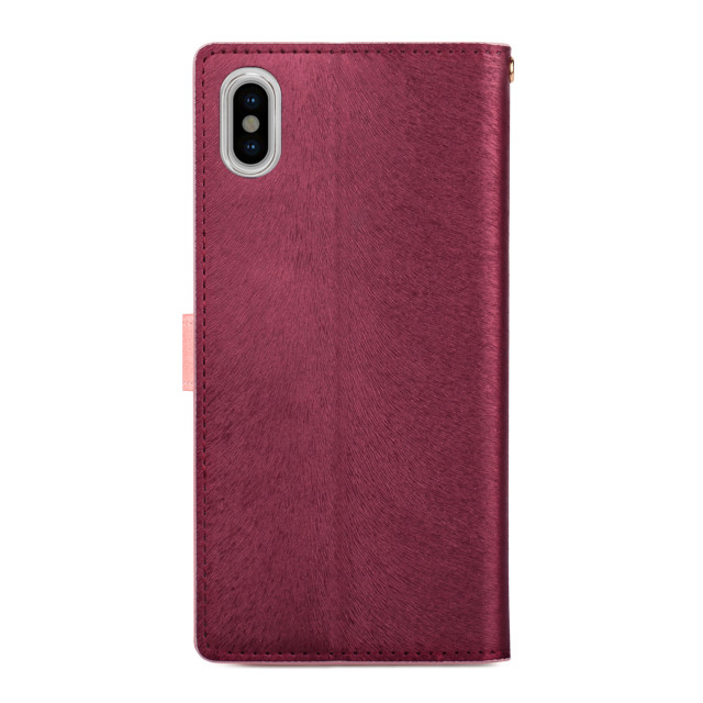 【iPhoneXS Max ケース】CALF Diary (ワインピンク)goods_nameサブ画像