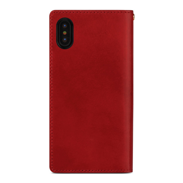 【iPhoneXS Max ケース】ITALY COW LEATHER CASE (レッド)goods_nameサブ画像