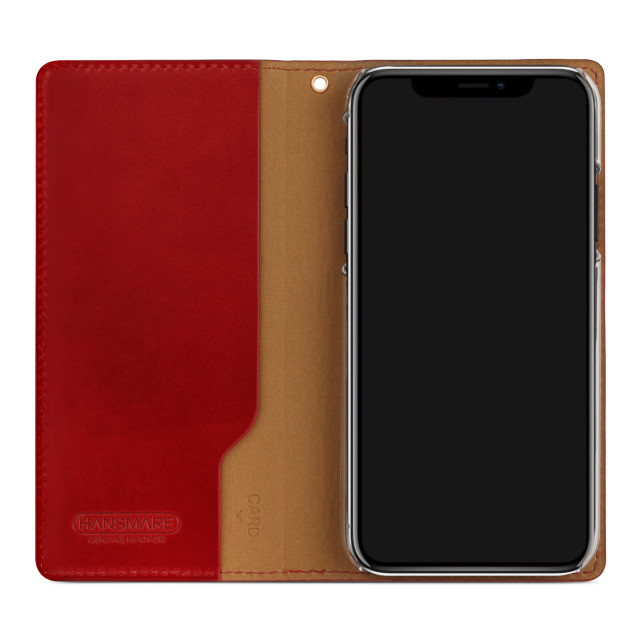 【iPhoneXS Max ケース】ITALY COW LEATHER CASE (レッド)goods_nameサブ画像