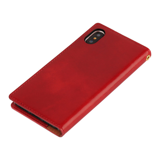 【iPhoneXS Max ケース】ITALY COW LEATHER CASE (レッド)goods_nameサブ画像