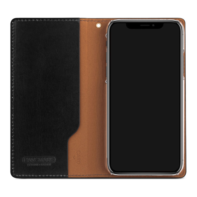 【iPhoneXS Max ケース】ITALY COW LEATHER CASE (ブラック)goods_nameサブ画像