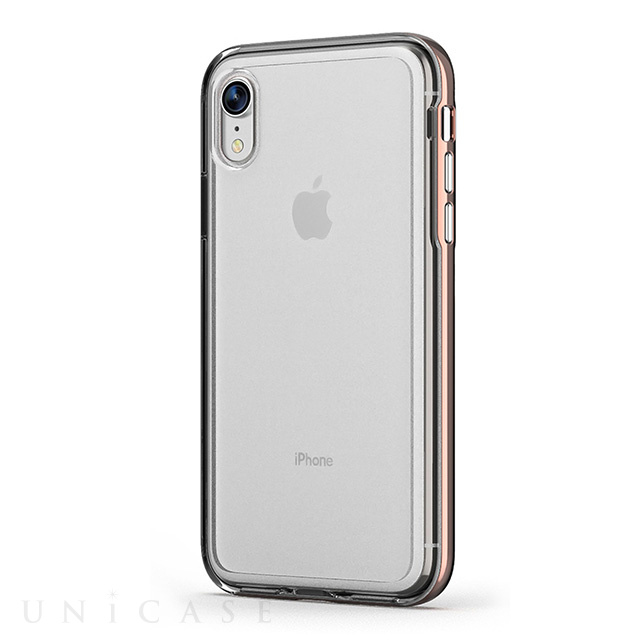 【iPhoneXR ケース】ACHROME SHIELD Premium CASE (クロームローズゴールド)