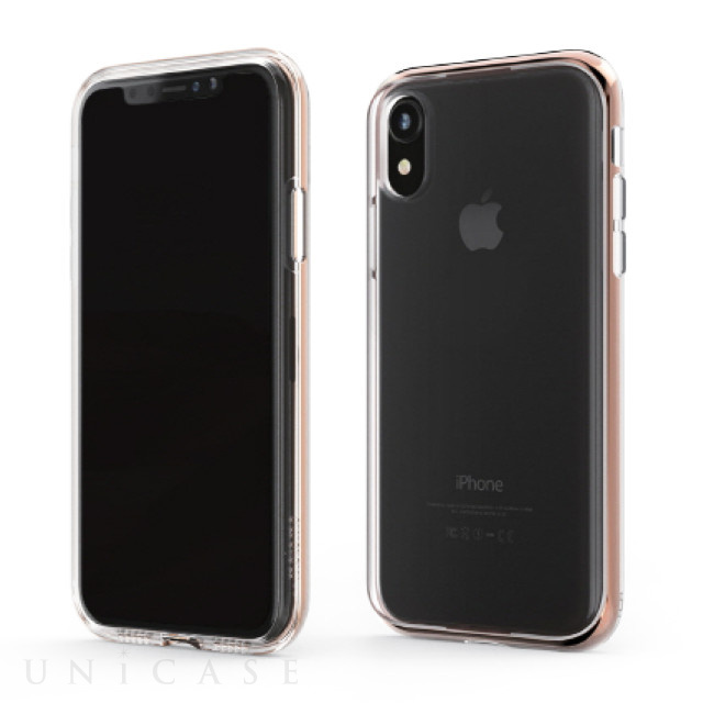 【iPhoneXR ケース】INFINITY CLEAR CASE (ローズゴールド)