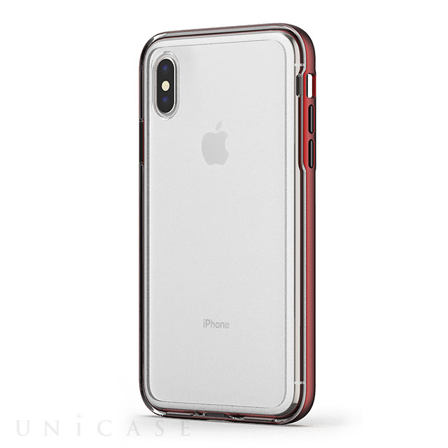 【iPhoneXS Max ケース】ACHROME SHIELD Premium CASE (マットレッド)