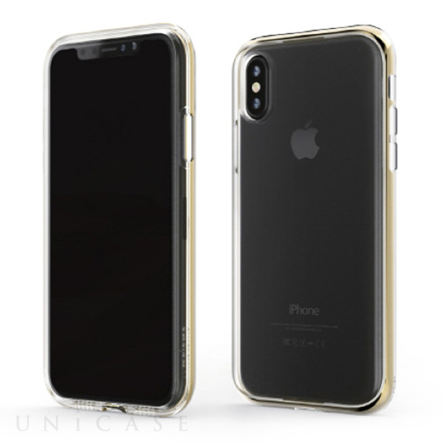 【iPhoneXS Max ケース】INFINITY CLEAR CASE (ゴールド)