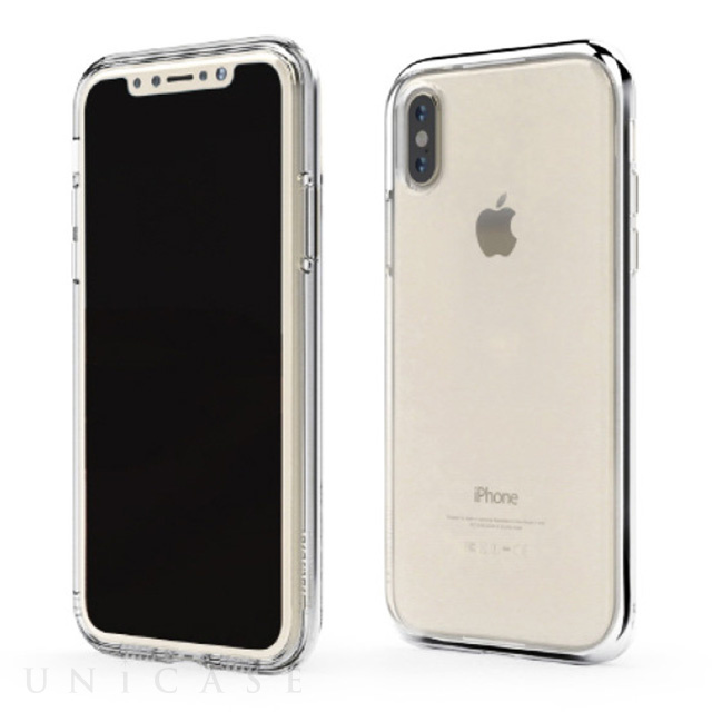 【iPhoneXS Max ケース】INFINITY CLEAR CASE (シルバー)