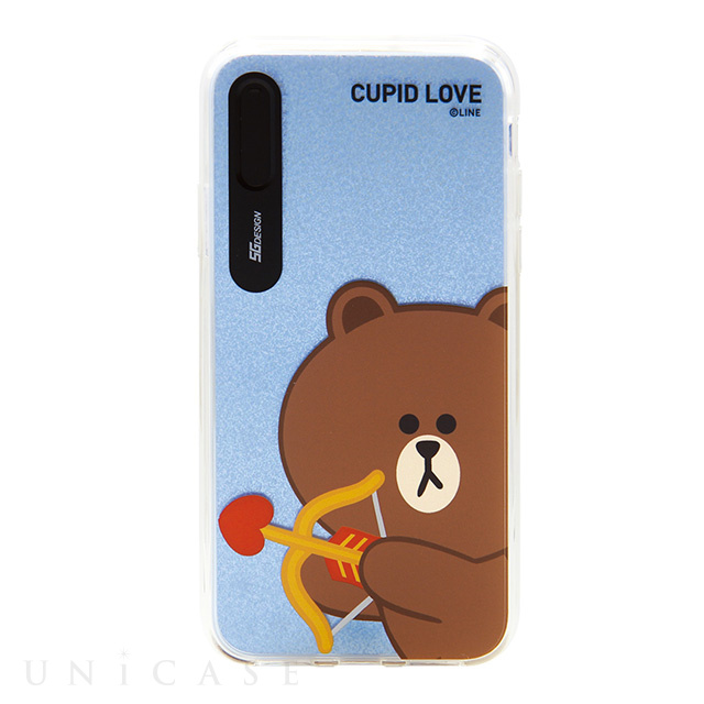 【iPhoneXS/X ケース】LIGHT UP CASE CUPID LOVE (ブラウンキューピッド)