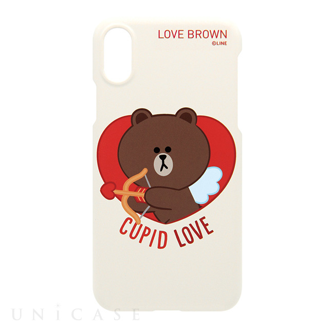 【iPhoneXS/X ケース】SLIM FIT CUPID LOVE (ブラウンキューピッド)