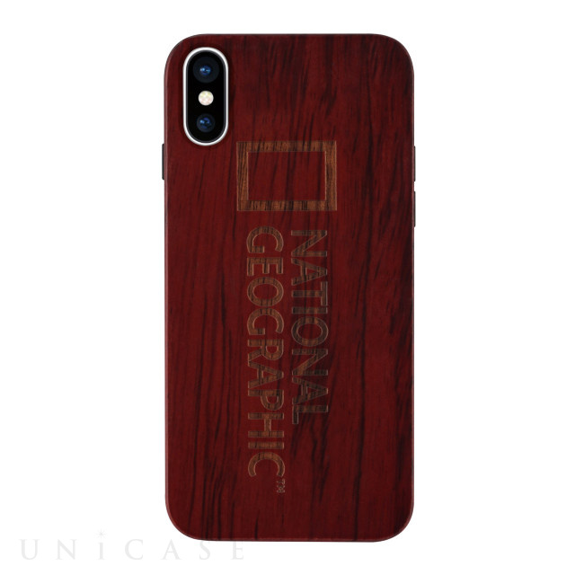 【iPhoneXS Max ケース】Nature Wood (ローズウッド)