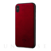 【iPhoneXS Max ケース】Alcantara (Red...