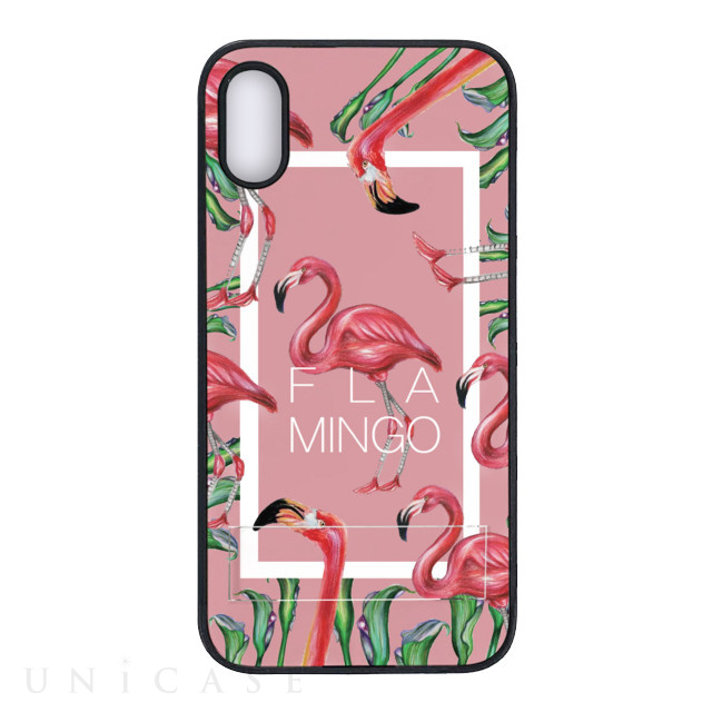 【iPhoneXR ケース】spirit case (FLAMINGO SQUARE ピンク)