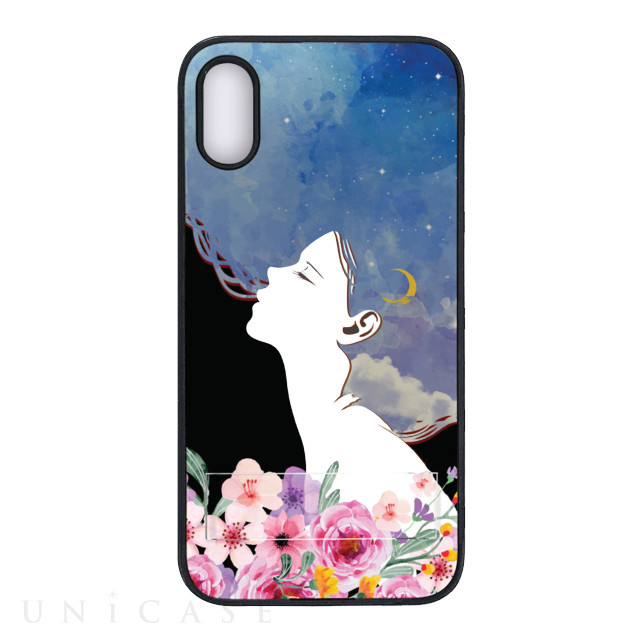 【iPhoneXR ケース】spirit case (フラワードリーム ブルー)