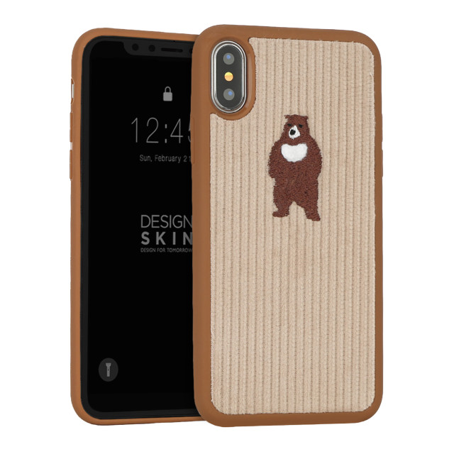 【iPhoneXS Max ケース】CORDUROY BUCKLE BARTYPE (ベア/ブラウン)goods_nameサブ画像