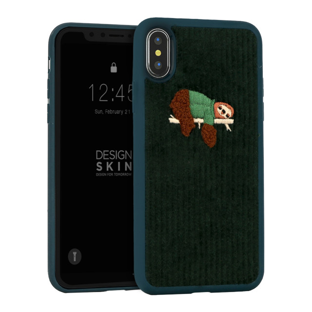 【iPhoneXS Max ケース】CORDUROY BUCKLE BARTYPE (スロース/グリーン)サブ画像