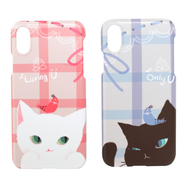 【iPhoneXS/X ケース】Cat Couple Bar (ブラック)goods_nameサブ画像