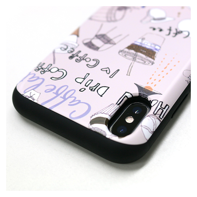 【iPhoneXS/X ケース】Card slide Cat Couple (ブラック)サブ画像