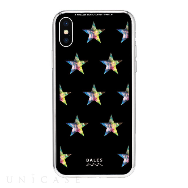 【iPhoneXS/X ケース】Black Sea Shell柄9Hガラスケース (TZ)