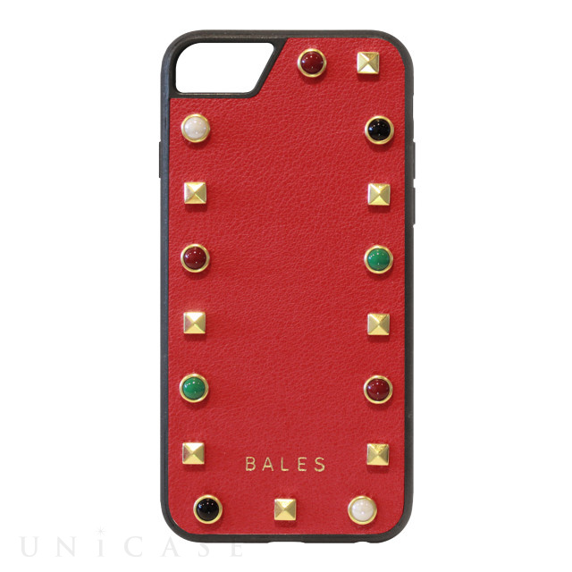 【iPhoneSE(第2世代)/8/7/6s/6 ケース】Rivet leatherケース (RD)