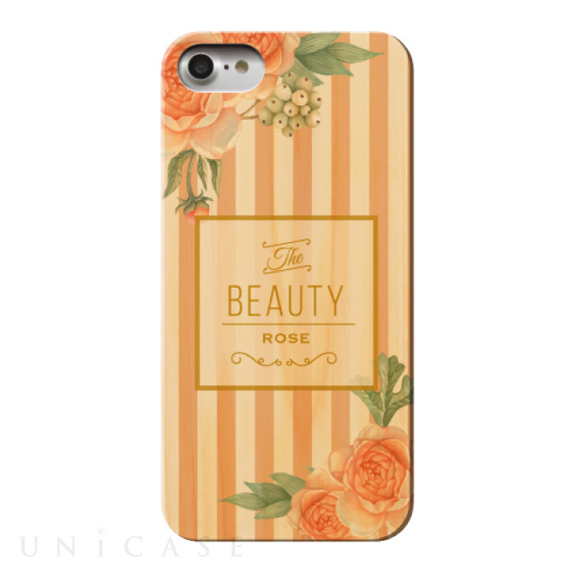 【iPhone8/7/6s/6 ケース】ウッディフォトケース (the beauty rose)