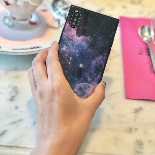 【iPhoneXS/X ケース】KWH スクエア型 ガラスケース (SPACE)goods_nameサブ画像